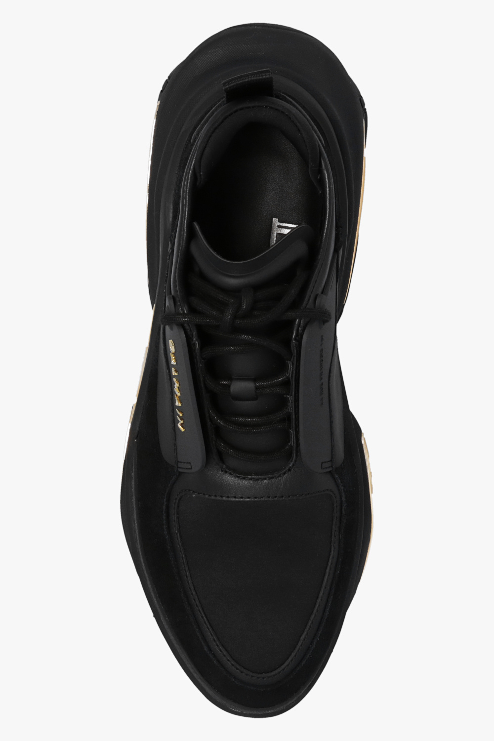 Black Sneakers with logo Balmain - balmain striped cupro